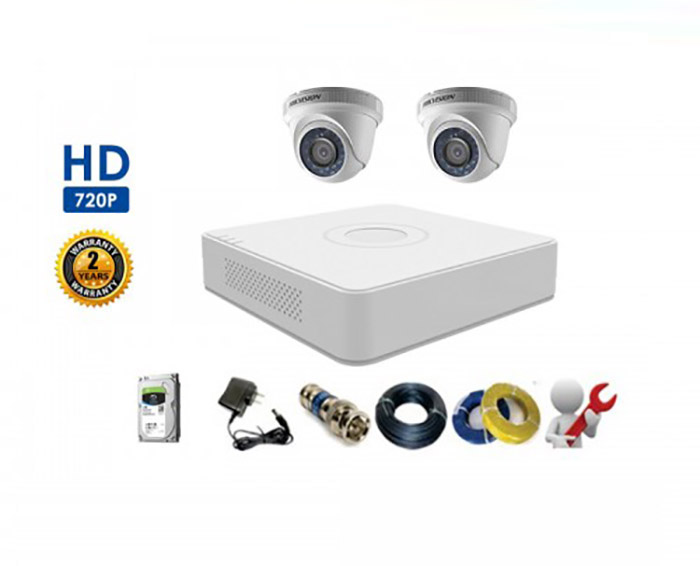 Image Bộ 2 Camera Dome HIKVISION 1.0MP