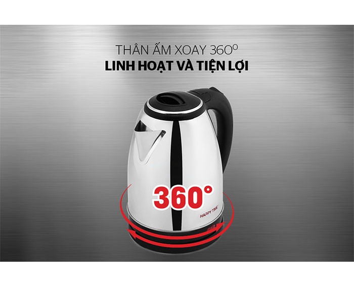 Image Ấm siêu tốc inox 1.8L HAPPY TIME HTD1081 3