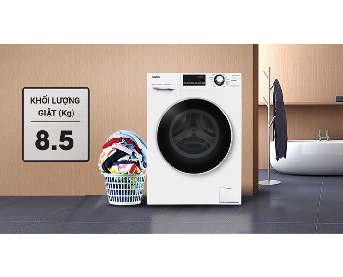 Image Máy giặt Aqua Inverter 8.5 kg AQD-A852ZT (W) 3