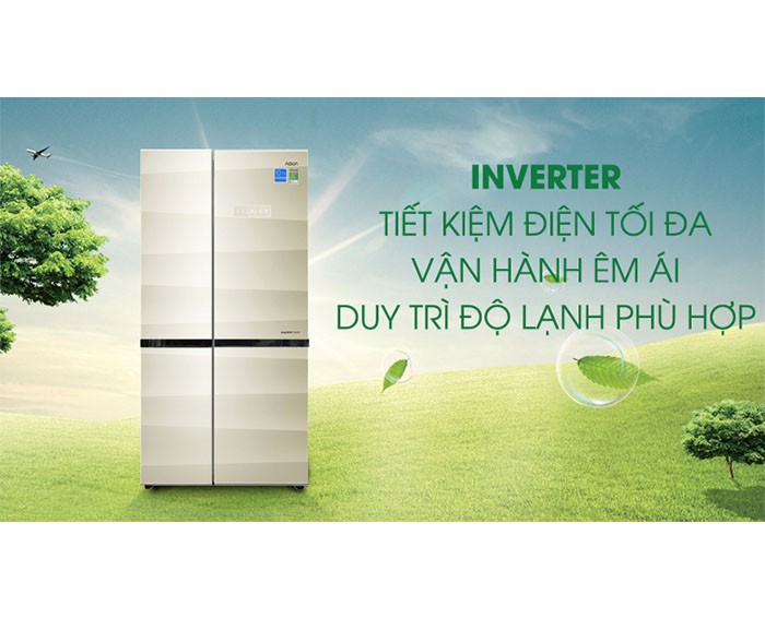 Image Tủ lạnh Aqua Inverter 565 lít AQR-IG585AS SG 3