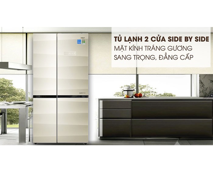 Image Tủ lạnh Aqua Inverter 565 lít AQR-IG585AS SG 4