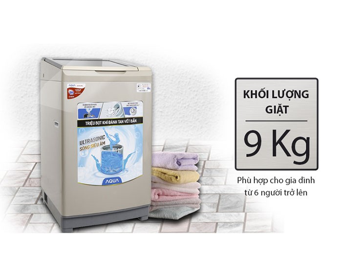 Image Máy giặt Aqua 9kg AQW-U91BT(N) 2