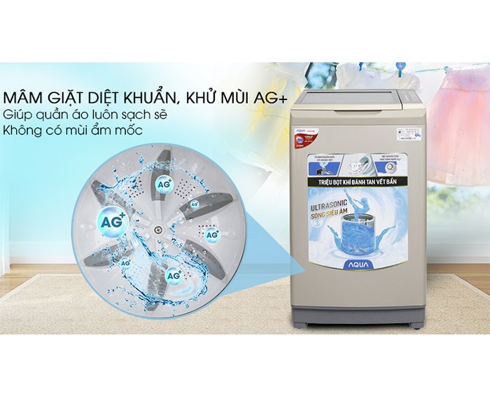 Image Máy giặt Aqua 9kg AQW-U91BT(N) 5