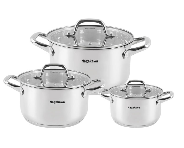 Bộ nồi inox Nagakawa NAG1360