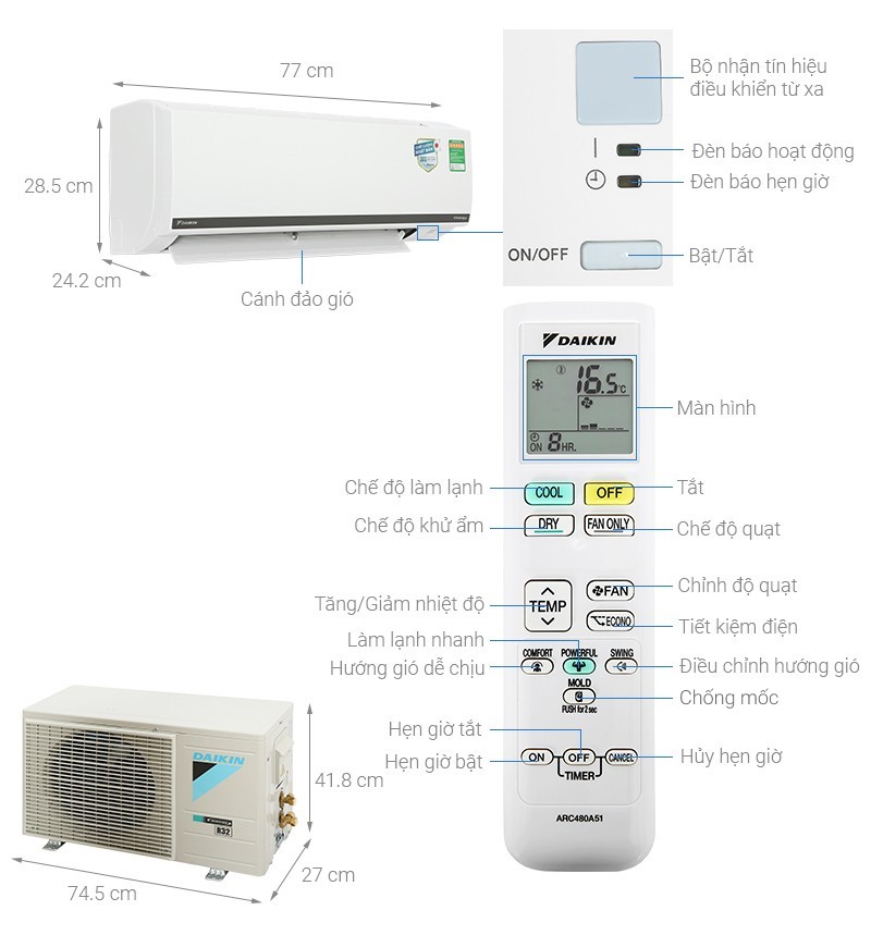 Image Điều hòa Daikin Inverter 1 HP FTKB25WMVMV 1