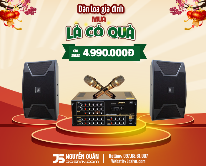 Image Dàn loa karaoke JBL KS310, amply Jaguar 506