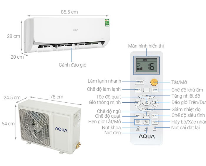 Image Điều hòa Aqua 12.000BTU AQA-KCR12NQ-S 3