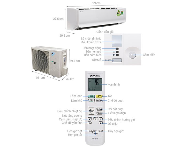 Image Điều hòa Daikin Inverter 2 HP FTKC50TVMV 2