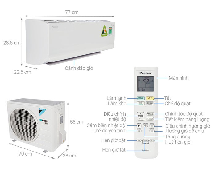 Image Điều hòa Daikin Inverter 1.0 HP ATKC25TAVMV 4