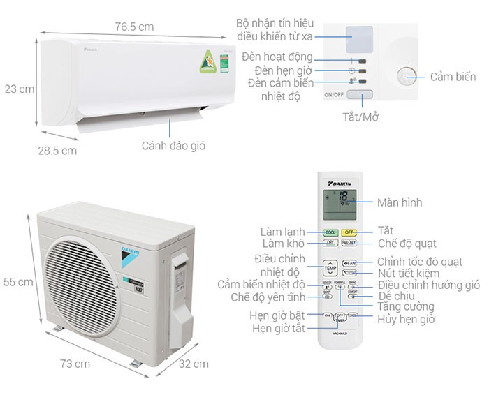 Image Điều hòa Daikin Inverter 1.5 HP ATKC35TAVMV 5