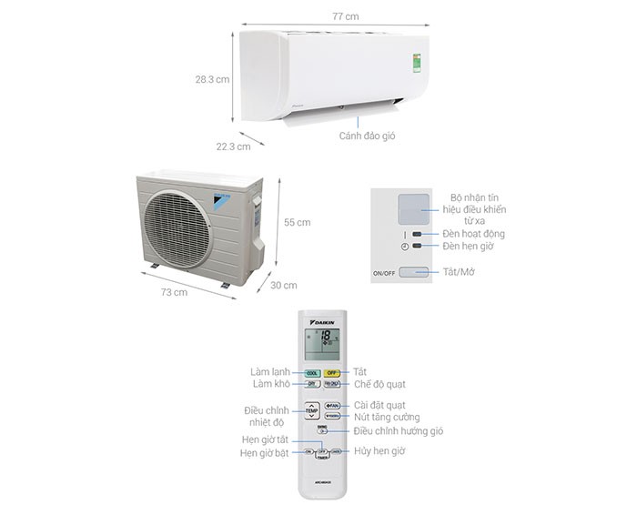 Image Điều hòa Daikin 1.5 HP FTC35NV1V 3