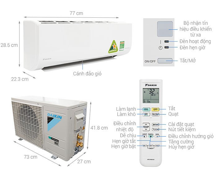 Image Điều hòa Daikin Inverter 1 HP FTKQ25SVMV 3