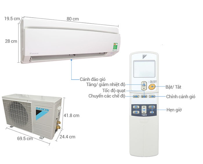 Image Điều hòa Daikin 1 HP FTNE25MV1V9 3