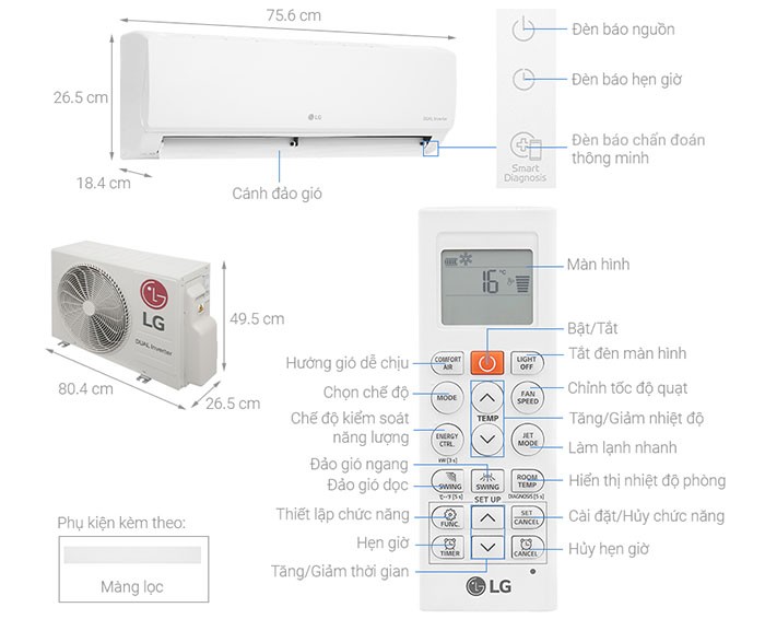 Image Điều hòa LG Inverter 9000 BTU V10WIN 3