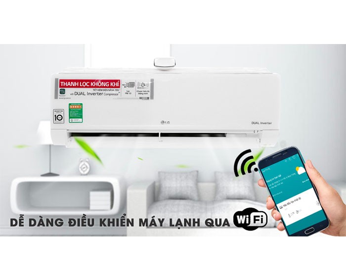 Image Điều hòa LG Wifi Inverter 1 HP V10APF 4