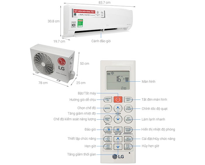 Image Điều hòa LG Inverter 1.5 HP V13ENH 3