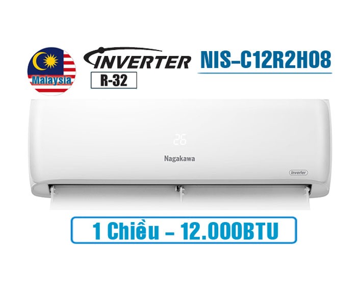 Điều hòa Nagakawa inverter 12000BTU 1 chiều NIS-C12R2H08