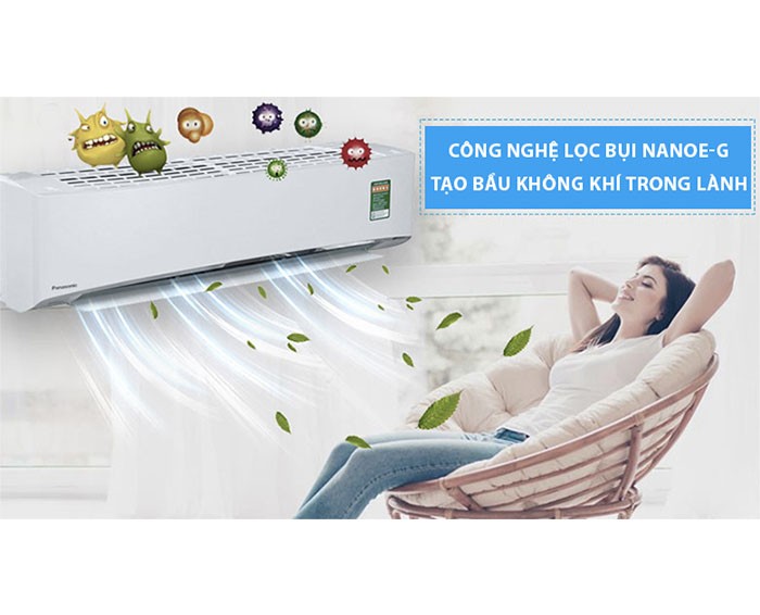 Image Điều hòa Panasonic Inverter 1 HP CU/CS-U9TKH-8 2