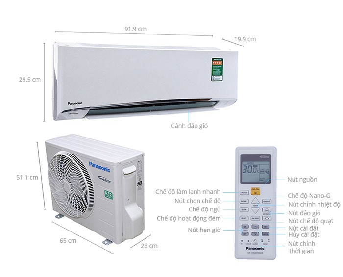 Image Điều hòa Panasonic Inverter 1 HP CU/CS-U9TKH-8 4