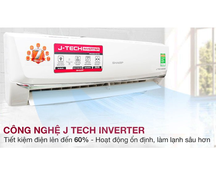 Image Điều hòa Sharp Inverter 1.5 HP AH-X12SEW 2