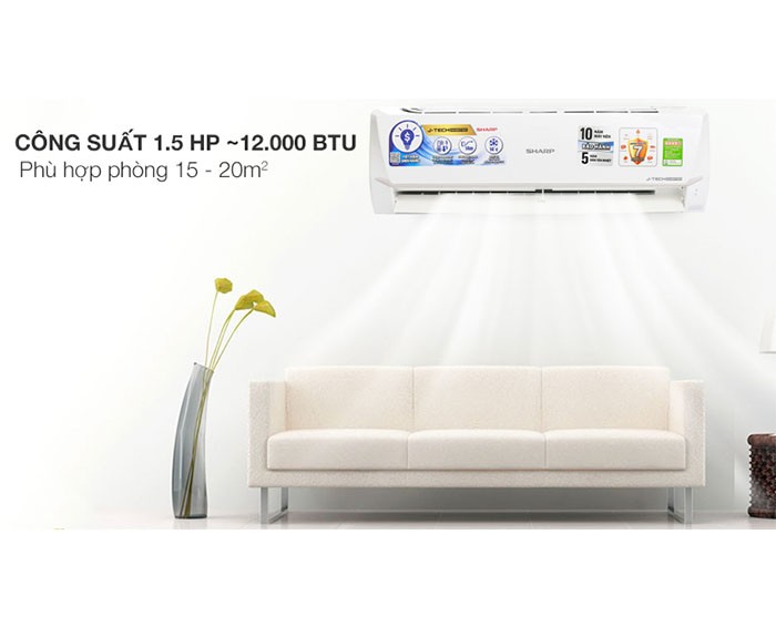 Image Điều hòa Sharp Inverter 1.5 HP AH-X12VEW 1