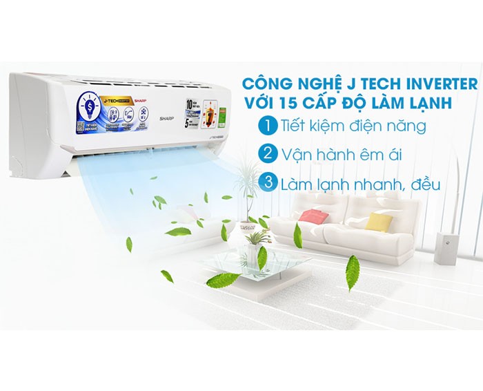 Image Điều hòa Sharp Inverter 1.5 HP AH-X12VEW 3