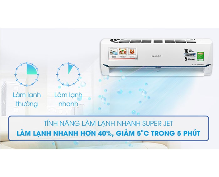 Image Điều hòa Sharp Inverter 2 HP AH-X18XEW  2
