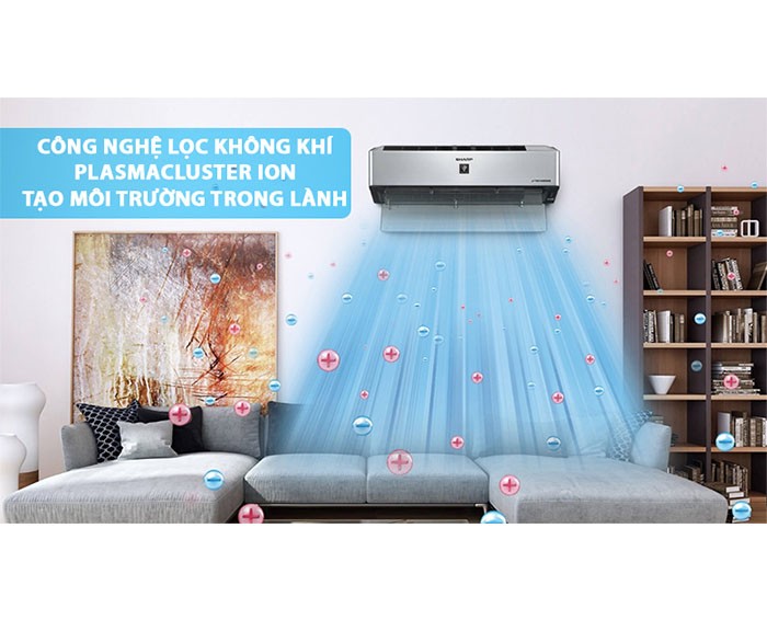 Image Điều hòa Sharp Inverter Wifi 1 HP AH-XP10VXW 5