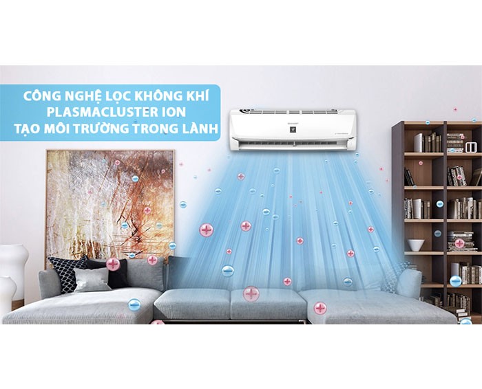 Image Điều hòa Sharp Inverter 1 HP AH-XP10WHW 1