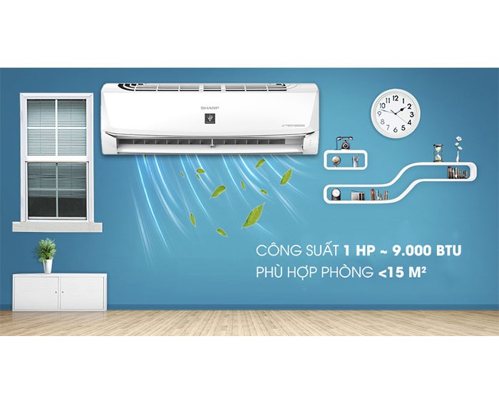 Image Điều hòa Sharp Inverter 1 HP AH-XP10WMW 2