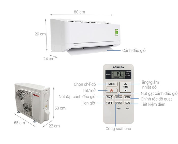Image Điều hòa Toshiba 1 HP RAS-H10U2KSG-V 3