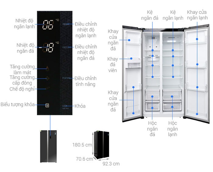 Image Tủ lạnh Electrolux Inverter 636 lít ESE6201BG-VN 4