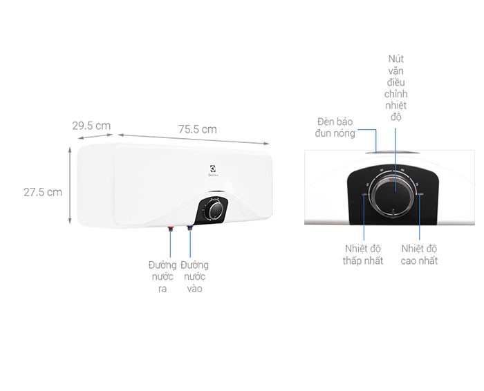 Image  Bình nóng lạnh Electrolux EWS202DX-DWM 20 lít 1