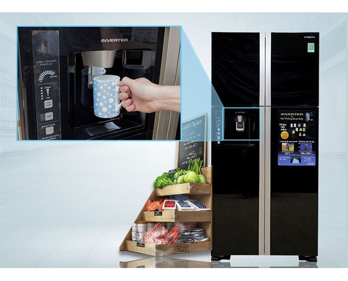 Image Tủ lạnh Hitachi Inverter 540 lít R-W660PGV3 4