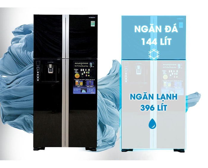 Image Tủ lạnh Hitachi Inverter 540 lít R-W660PGV3 5