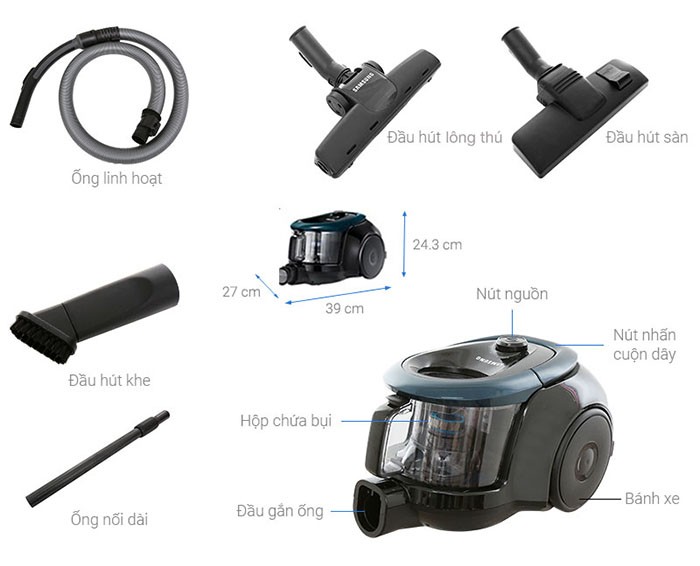 Image Máy hút bụi Samsung VC18M21M0VN/SV-N 4
