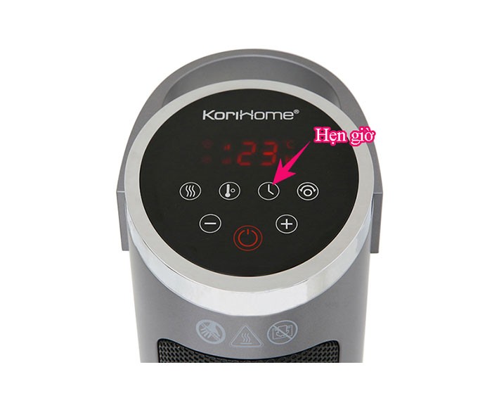 Image Quạt sưởi gốm Korihome EHK-102-S 1