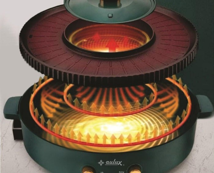 Image Nồi lẩu nướng Aulux HA-558 3