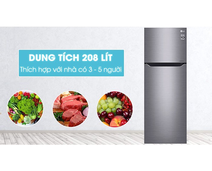 Image Tủ lạnh LG Inverter 208 lít GN-L208S 3
