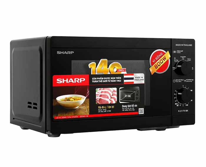 Image Lò vi sóng Sharp R-211TV-BK 21 lít 1