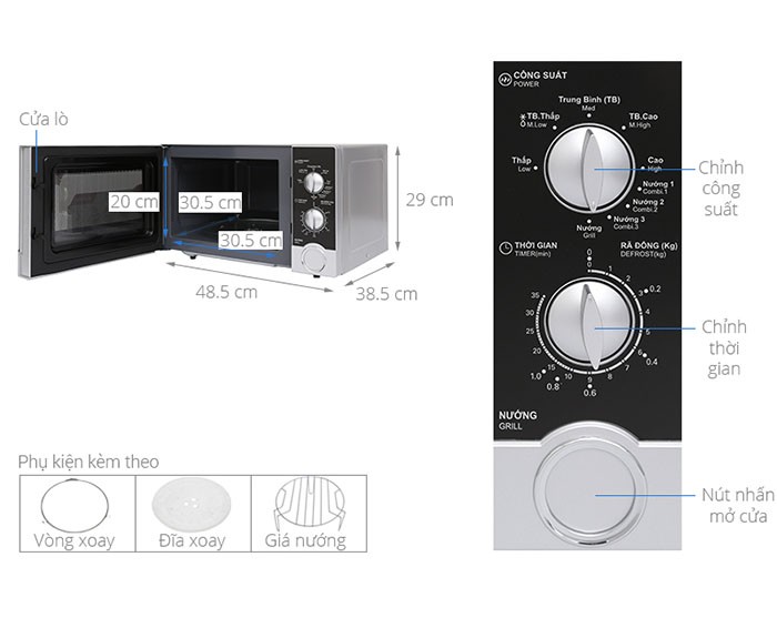 Image Lò vi sóng Sharp R-G302VN-S 23 lít 1