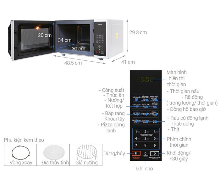 Image Lò vi sóng Toshiba ER-SGS23(S)VN 23 lít 3