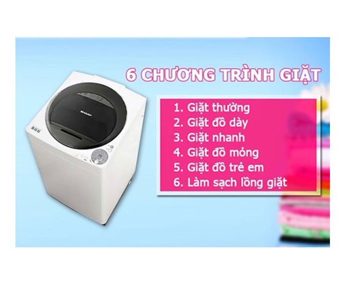 Image Máy giặt 7.2 Kg Sharp ES-U72GV-G 3