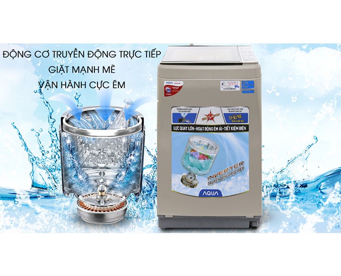 Image Máy giặt Aqua Inverter 9 kg AQW-D901BT N 1