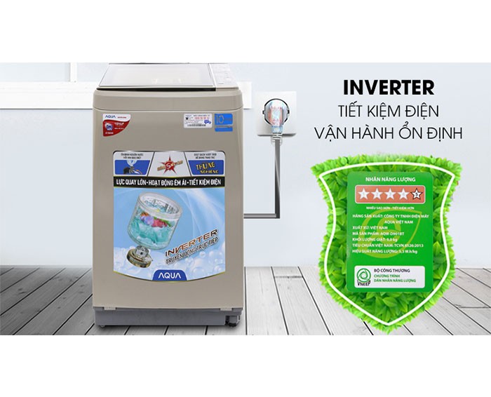 Image Máy giặt Aqua Inverter 9 kg AQW-D901BT N 6