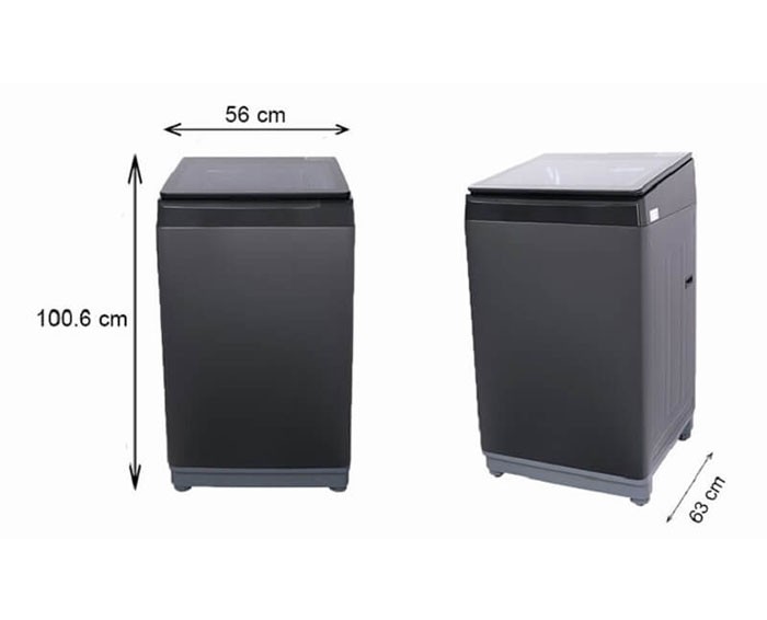 Image Máy Giặt Aqua 10 Kg AQW-U100FT (BK) 1