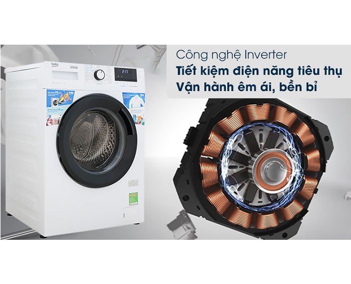 Image Máy giặt Beko Inverter 10 kg WCV10612XB0ST 3