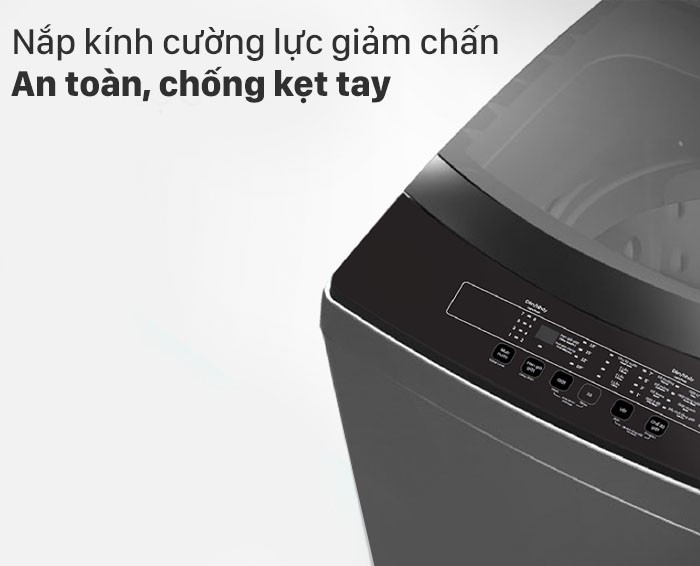 Image Máy giặt Casper 8.5kg cửa trên WT-85N68BGA 3