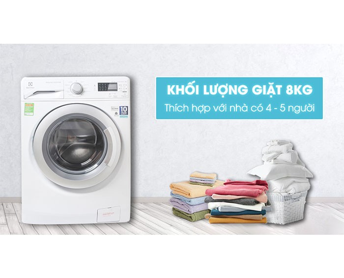 Image Máy giặt Electrolux Inverter 8 kg EWF12853 7