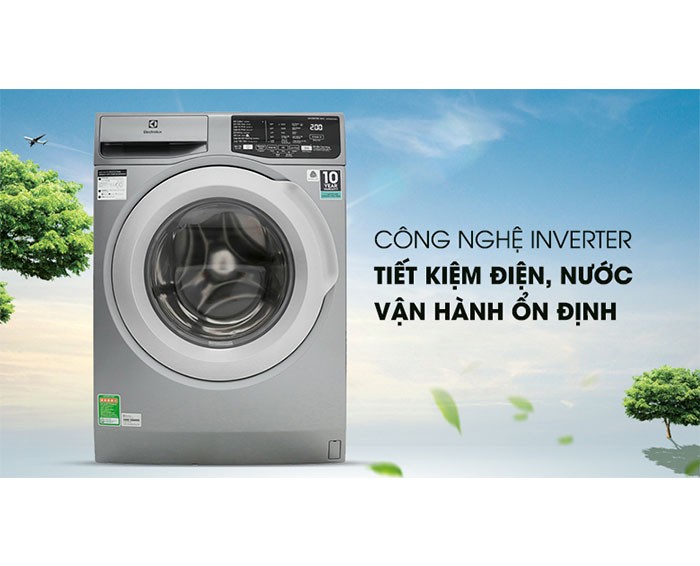 Image Máy giặt Electrolux Inverter 8 kg EWF8025CQSA 4